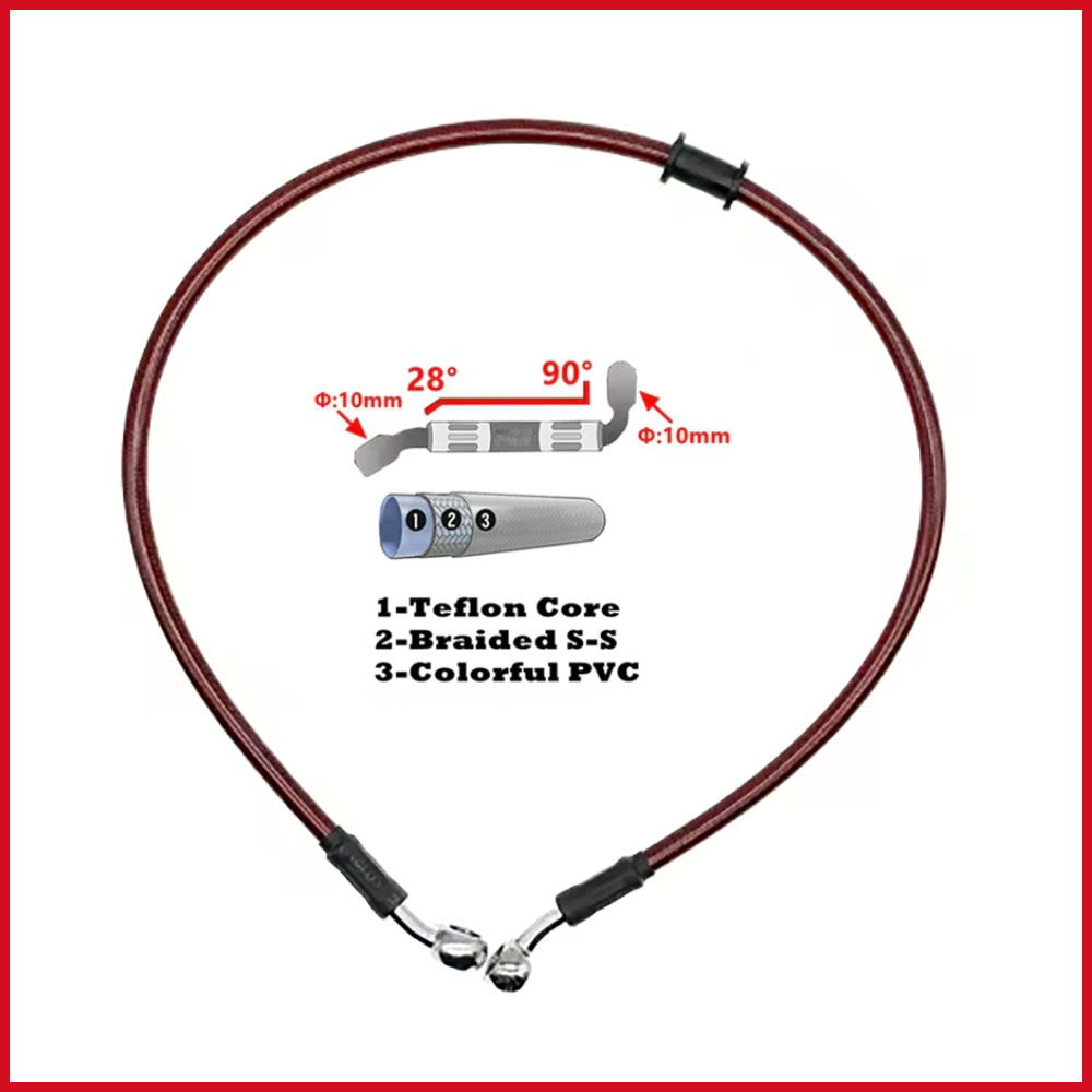 28-90 Gradi 10mm Banjo 300mm A - Motorcycle Brake Cable recensione e prezzo